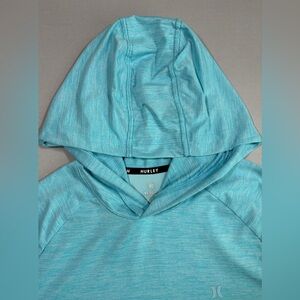 Hurley Men’s Performance Heathered Hoodie Aqua Size XL